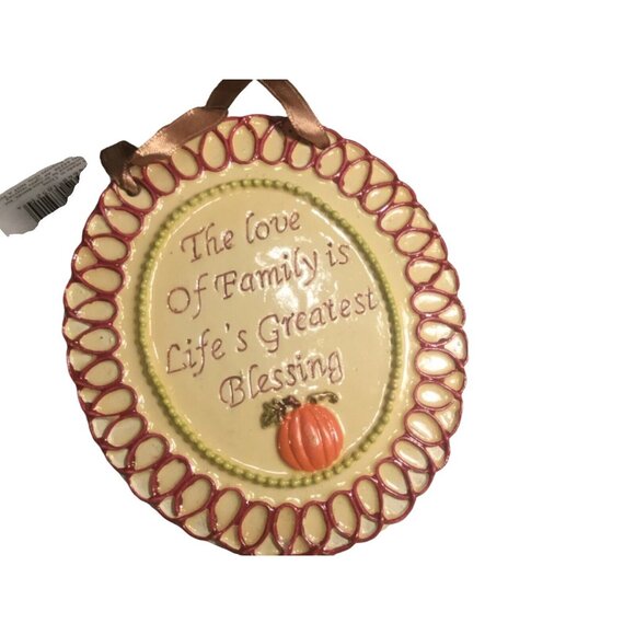 Autumn “ The Love of Family is Life’s Greatest Blessings” Wall Plaque 2008 - Picture 2 of 6